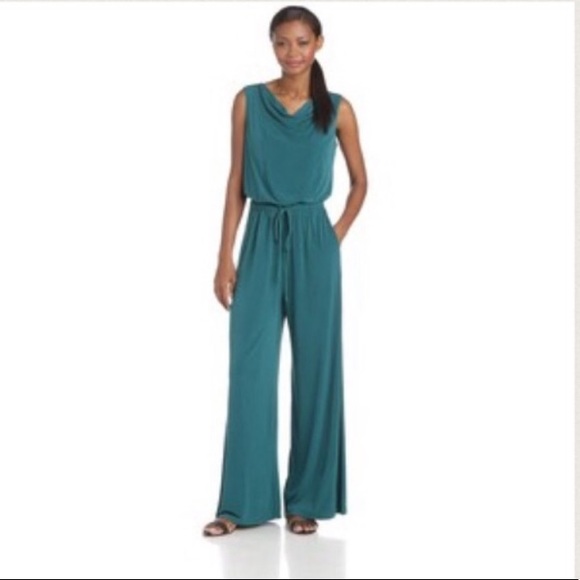 Vince Camuto Pants - Vince Camuto Green Sleeveless Jumpsuit